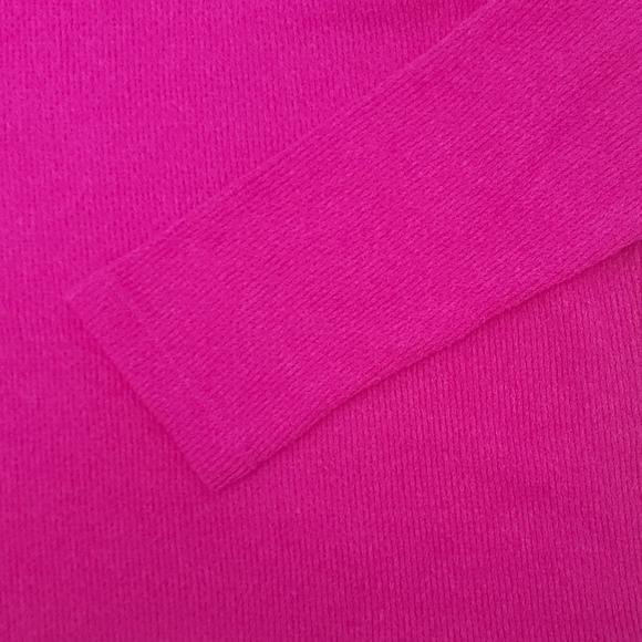 Clara Sunwoo - Cozy Turtle Neck Sweater Ribbed - Hot Pink Size Medium - Picture 4 of 10